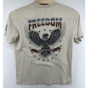Under Armour Freedom Military Short Sleeve T Shirt Loose Fit XL Patriotic New